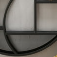 thumbnail image 5 of Noble House Liv Industrial Circular Firwood Hanging Wall Shelf, Gray and Pewter, 5 of 7