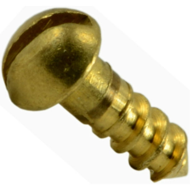 Sujetador Difícil De Encontrar 014973131609 Tornillos Para Madera Redondos Ranurados 2 X 1/4 Pieza-60