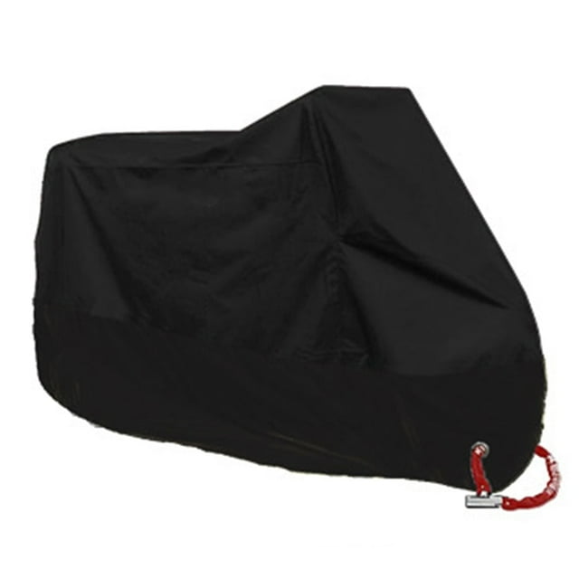 CNKOO Housse de Moto Imperméable à l'Eau Toute la Saison Anti-Poussière UV Protection Extérieure Intérieur Scooter 190T Tissu Résistant à l'Usure Housse de Moto Rouge 3XL