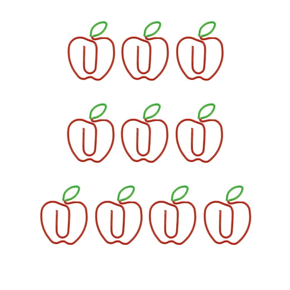 Colorful Metal Paper Clips Set | Fun Fruit & Animal Shapes, 10-Pack Bookmark Folders | Decorative Non-Slip Stationery for Office, Planner, Notebook Organization