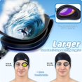 thumbnail image 5 of 2 Pack Swimming Goggles Anti-fog Anti-UV Silicone Swim Goggles Adult Women Men, 5 of 5