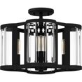 thumbnail image 5 of QSF6193MBK Quoizel Lighting 4 Light Semi-Flush Mount In Modern Style-11.5 Inches Tall and 15 Inches Wide-Matte Black Finish, 5 of 11
