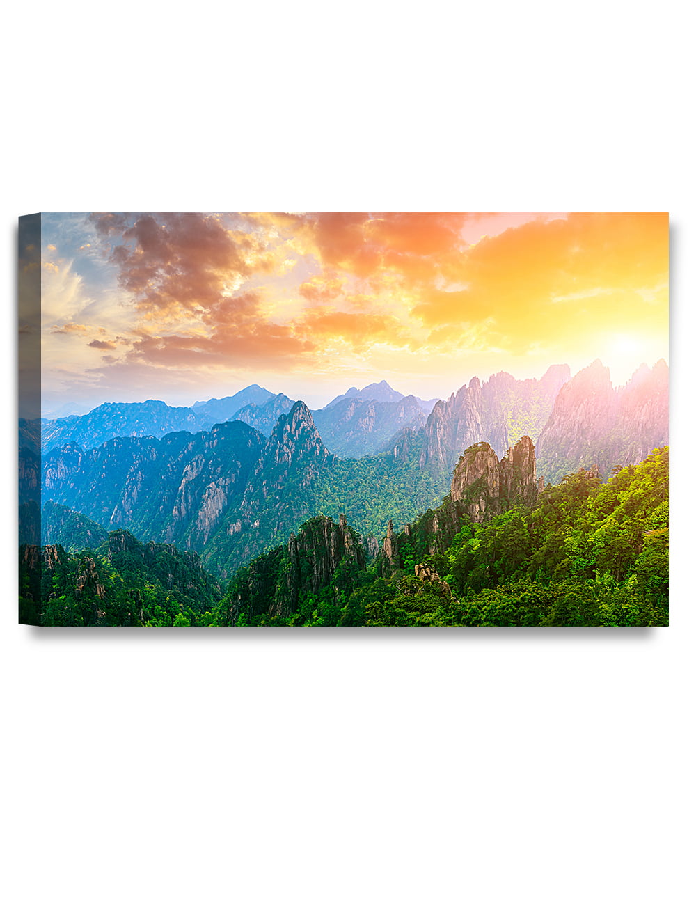 DecorArts HuangShan Mountain View. Giclee Canvas Prints for Wall Decor.  30x20