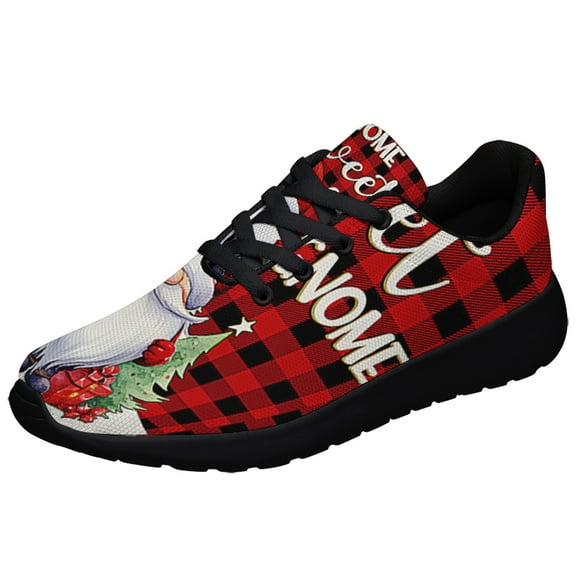 Gnome Sweet Gnome ChriStas Shoes Sneakers Black Size 3.5