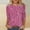Red, variant on Frostluinai Women's Glitter Tops 3/4 Sleeve Sparkly Print Shirts Round Neck Casual Party Shirts Fashion Night Out Tees Clearance Deal