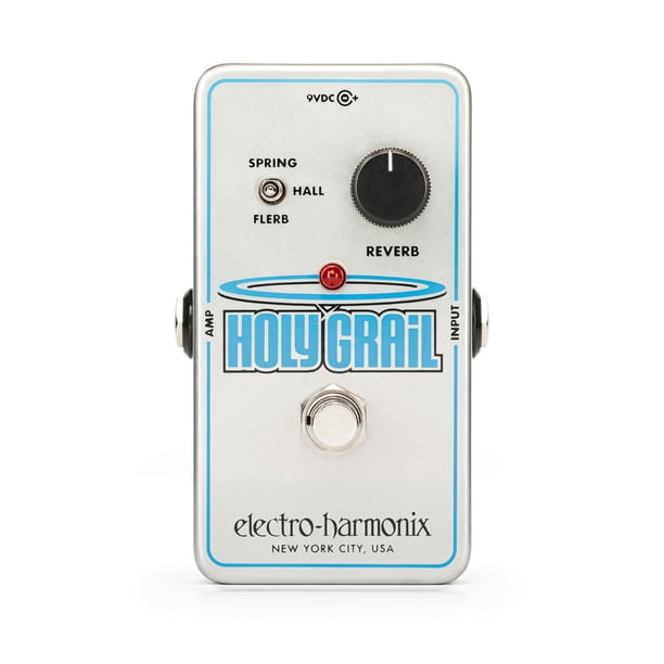 Pedal de reverberación Electro-Harmonix Holy Grail Nano con adaptador de corriente
