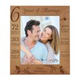 thumbnail image 1 of LifeSong Milestones 6th Anniversary Engraved Picture Frame (8x10) - Happy Anniversary, 1 of 1
