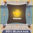 thumbnail image 4 of ShadeMart 7' x 12' Brown Super Ring Customized Size Order To Make Sun Shade Sail CTAWRN canopy Awning Shades for Patio-260 GSM-Commercial Standard Heavy Duty, 4 of 6