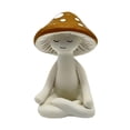 thumbnail image 1 of Estatua de hongo de resina, escultura de mesa decorativa, figura de hongo de meditación para uso en exteriores, interiores y exteriores., 1 of 8