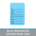 thumbnail image 2 of SSWBasics Blue Perforated Clothing Tags - 1000 Unstrung Tags for Clothes - Coupon Price Tags - Clothing Tags and Labels - 1¼”W x 1⅞”H, 2 of 5