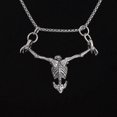 thumbnail image 3 of Collar con colgante de calavera de crucifixión creativo para hombre Yashi estilo punk hip hop, 3 of 5