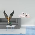 thumbnail image 2 of Estatua de la casa,Estatua de ala hecha a mano,artesanía de resina para cafetería,estatua de resina de cisne,Figuras de cisne,estatuas,decoración del hogar,fiesta de bodas,Escultura de, 2 of 8
