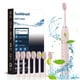 thumbnail image 1 of Cepillo de Dientes Eléctrico con 8 Cabezales, 6 Modos de Limpieza, Ipx7 Resistente Al Agua, 42&nbsp;000 Vpm, Recargable Por Usb, para Adultos, Blanco o Rosa, 1 of 7