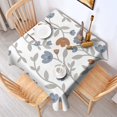 thumbnail image 4 of 52x52 Inch Waterproof Square Tablecloth, Thickened Polyester Table Cover for Dining & Parties, Floral Print, 4 of 6