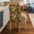 thumbnail image 5 of Xoenoiee Mushroom Sunflower Maple Leaves Print Dining Chair Covers Stretch Slipcovers Removable Fabric for Parsons Chairs, Washable Seat Protectors for Kitchen, Banquet, Home Decor, 1 Pack, 5 of 7