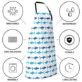 thumbnail image 6 of Bingfone Party Shark Cute Apron Gifts For Men, Women Professional Grade Chef Apron for Kitchen,BBQ & Grill, 6 of 8