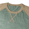 thumbnail image 7 of WRKEKC Mens Long Sleeve Tee Shirts Two Tone Raglan Crew Neck Long Sleeve Soft Knit Curved Hem Daily Casual Pullover Tops, 7 of 7