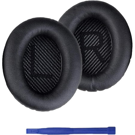 Aiivioll QC2 Earpads Replacement Ear Pads Ear Cushion Compatible with Boses QuietComfort 2 QC35 QC25 QC2 QC15 SoundTrue SoundLink Around-Ear AE2 AE2i AE2w Headphones (Black)
