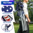 thumbnail image 5 of CozyBox 2 Pack Premium Portable Folding Chairs with Can Cooler and Storage Pocket -[USA Flag 2 Pack], 5 of 7