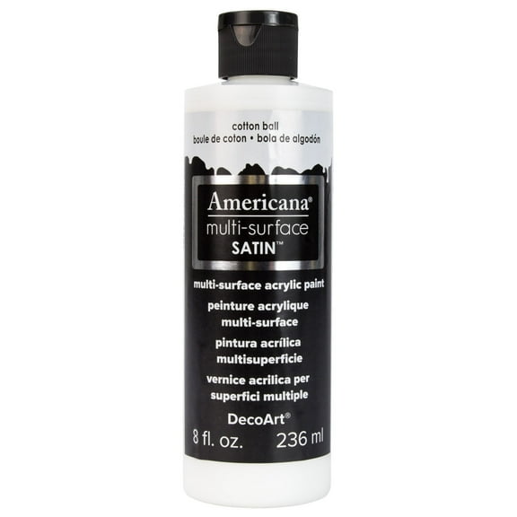DecoArt a Multi-Surface Acrylic Color, 8 oz. Cotton Ball