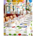 thumbnail image 6 of PrimeCook Shop Plastic Table Cloth Disposable 10 Pack,54 x 108 Inch Table Cloths, Birthday Party Decorations,Picnic, White Tablecloths, Rectangle, Colorful, Rainbow Cover, Leakproof & Sturdy, Balloon, 6 of 10