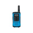 thumbnail image 1 of Motorola Talkabout T100 - Portable - two-way radio - FRS/GMRS - 462 - 467 MHz - 22-channel - neon blue (pack of 3), 1 of 5