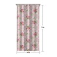 thumbnail image 5 of Pioneer Flower Floral Print Pattern Shower Curtain 36"x72", Bathroom Decorative Shower Curtain Set with 12 Hooks, Waterproof Washable, 5 of 6