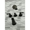 thumbnail image 3 of Kingston Brass KBX8130NDL Brass Matte Black Shower Faucet, 3 of 5