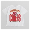 thumbnail image 4 of Women's Gameday Couture  White Kansas City Chiefs Oversized Classic Fierce Focus T-Shirt, 4 of 4
