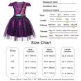 thumbnail image 2 of Moonsky / Descendants Costumes for Girls, Mal Descendants Costume Girls Halloween Cosplay Costumes Descendants Rise of Red Costumes Purple(110#Dark Purple), 2 of 4