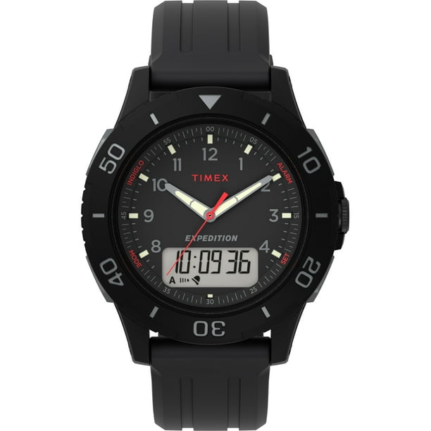 timex mens expedition trail chronograph resin combo watch