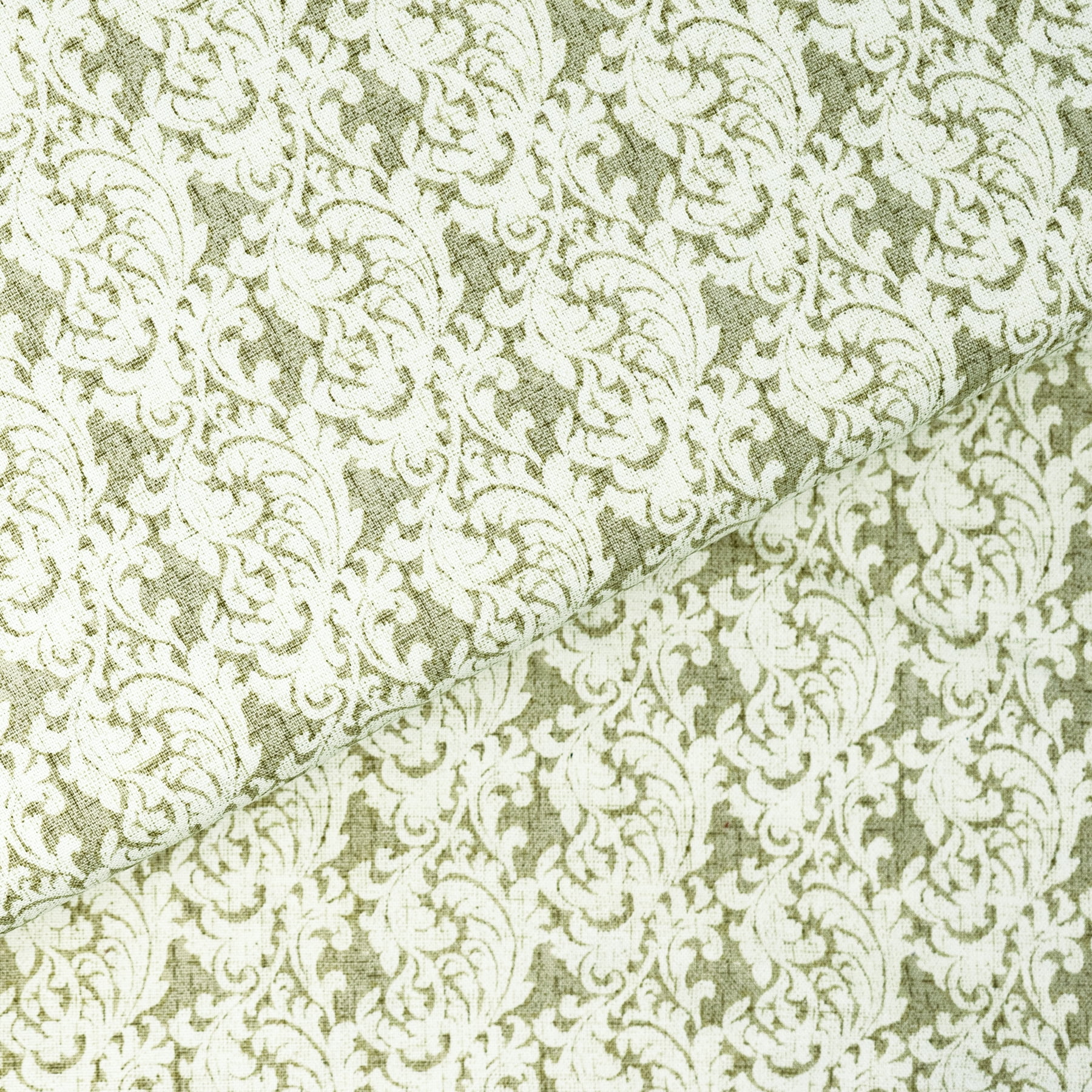 Waverly Inspirations 100% Cotton Duck 54" Paisley Scroll Cream Color Sewing Fabric By the Bolt