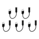 thumbnail image 1 of JShteea 5PCS Adaptador 3 5 Mm A Tipo C Cable Adaptador Auxiliar Tipo C 10 Cm A 3 5 Mm para (negro), 1 of 5