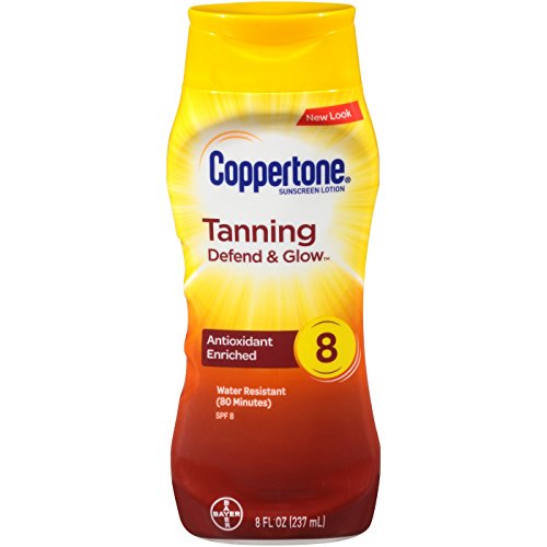 Coppertone Tanning Sunscreen Lotion SPF8 8oz Each