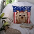 thumbnail image 3 of American Flag and Yorkie Yorkishire Terrier Fabric Decorative Pillow, 3 of 4