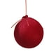 thumbnail image 2 of Adorno Navideño Grande de Terciopelo Rojo Flocado de 5.9 Pulgadas | Decoración Ligera de Espuma para Árbol de Navidad | Decoración Navideña Colgante para Interiores, para Árboles, Coronas, Repisas y, 2 of 6