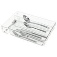 thumbnail image 4 of iDesign Linus BPA-Free Plastic Divided Drawer Organizer Tray - 13.75" x 10.5" x 2.25", Clear, 4 of 5