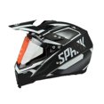 thumbnail image 1 of Casco de motocicleta con ventilación, casco de bicicleta de montaña para adultos, mujeres y hombres Negro Plata XL, 1 of 8