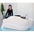 thumbnail image 1 of Head Massager Shampoo Chair Stylist Luxury Hairstylist Shampoo Chair Basin Reclining Electronic Full Relaxing Cadeira Furniture My Lux Decor Round, 1 of 12