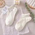 thumbnail image 7 of Byfri 5 Pairs Cartoon Floral Short Socks Polyester Breathable Casual Socks for Women Spring Autumn Style2, 7 of 7