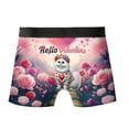 thumbnail image 2 of Hello Valentine’s Day Persian Flower Crown Romantic Pink Floral All Over Print Boxer Briefs Underwear for Men Dad Cat Lover Kitten Owner Gifts - 00031, 2 of 6
