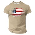 thumbnail image 4 of Camisetas de Manga Larga para Hombres Moda Casual Impresión Sólida Cuello Redondo Camisetas, Camisetas de Algodón de Poliéster Blusa, 4 of 5