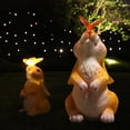 thumbnail image 4 of Bonito jardín luces luces figura estatua LED figurita decoración lámpara para Cola Luces en forma de rana, 4 of 8