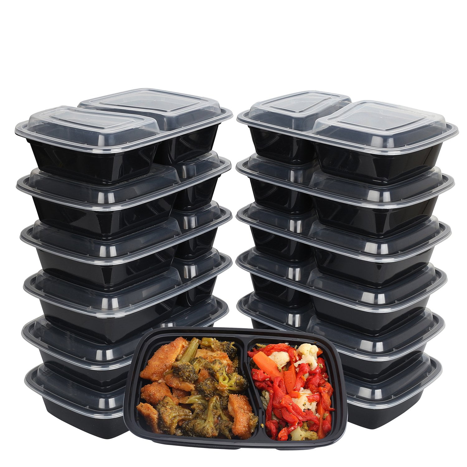 Details about / 50 Pack BPA Free Food Grade Meal Prep Deli Storage Freezer Containers w// Lids