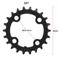 thumbnail image 1 of 104BCD 22T 24T Bike MTB Chainring Single Tooth Chain Ring 22T, 1 of 5
