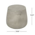 thumbnail image 2 of Llinc Store Distressed Concrete Design Side Table for Living Room, Lightweight Minimalist End Table, 2 of 9