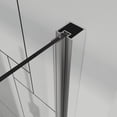 thumbnail image 5 of Pivot Shower Doors, 32" W x 72" H Frameless Bi-fold Swing Shower Door,1/4" (6mm) Clear Tempered Glass, Chrome, Reversible Installation, 5 of 8