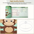 thumbnail image 4 of Lampshades 2 Pack Monkey Rope Swing Leafy Curious Expression Seat Art Child Friendly 13"x13"x10" Light Shade for Table Lamps Floor Lamp Shades Lampshade Replacement Easy Assembly, 4 of 8