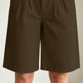 thumbnail image 6 of Women's Bermuda Long Shorts with Pockets, 9" Wide Leg Knee Length Shorts for Women, Walking Casual Workout Bottoms, 6 of 7