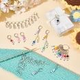 thumbnail image 2 of 22pcs Number Charms Knitting Stitch Marker with 2pcs Knitting Row Counter Chains Crochet Stitch Marker Locking Stitch Marker with Removable Lobster Claw Clasps for DIY Sewing Accessories for DIY, 2 of 6